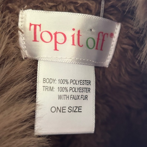 NWT Top it Off Leopard Print Poncho OS - Picture 4 of 8